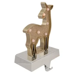 Northlight LED Lighted Reindeer Christmas Stocking Holder - 7.5" - Gold Finish -Holiday Decoration Store GUEST 4e5d261b ffbb 43a6 83f3 c39b7f4a20f9
