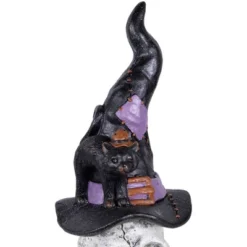 Northlight Skull In Witch Hat With Cat Halloween Decoration - 22.75" -Holiday Decoration Store GUEST 4f18e884 02dc 469e 964f 25ce2b75b1c2