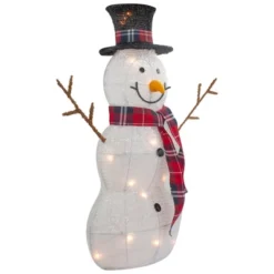 Northlight Lighted Tinsel Snowmen Family Christmas Yard Decorations - Clear Lights - Set Of 2 -Holiday Decoration Store GUEST 4f8b7c2c 61e7 4eaa 8eee 5b28612e7177