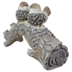 Northlight LED Lighted Rustic Glittered Birds On A Snowy Log Christmas Decoration - 18" -Holiday Decoration Store GUEST 4ffb10a7 fdf6 42e1 8d49 8d7a82ef1263