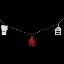 Northlight 10 B/O LED Warm White Metal House Christmas Lights - 6.5' Clear Wire -Holiday Decoration Store GUEST 500e238b 77f0 4b3b 8665 4f19d05cffbf