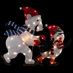Northlight 41.25" Lighted Ice Skating Polar Bear And Penguin Outdoor Christmas Decoration 12 Northlight 41.25" Lighted Ice Skating Polar Bear And Penguin Outdoor Christmas Decoration -Holiday Decoration Store GUEST 503ae0ee 542a 471b b8aa 4b3bd514c266