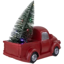 Northlight LED Lighted Pine Tree In Vintage Truck Christmas Decoration - 10" - Red -Holiday Decoration Store GUEST 50f6d89a 634c 45ae aac9 aefd267fef8e