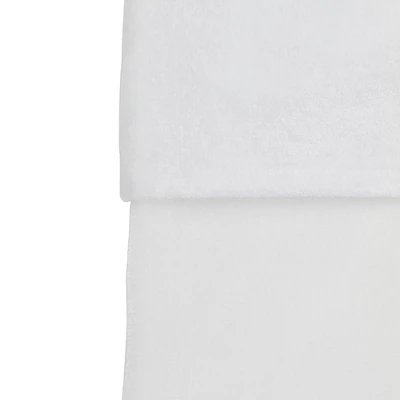 Northlight Traditional Velveteen Christmas Stocking - 19" - White 2 Northlight Traditional Velveteen Christmas Stocking - 19" - White - Image 2