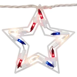 Northlight Patriotic Stars Patio Light Set - 5.25ft - White Wire - 5ct -Holiday Decoration Store GUEST 5201eca9 25ba 4e87 9313 a43b776c3304
