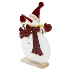 Northlight Glossy Snowman In Red Scarf And Mittens Christmas Decoration - 12" -Holiday Decoration Store GUEST 526a2c75 f98e 4801 84dd 92f211ebdb27