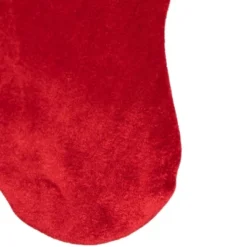 Northlight 20" Red And White Velveteen Santa Claus Belt Buckle Christmas Stocking -Holiday Decoration Store GUEST 53c6782a 0021 404c 8fdc 84ca29b30144