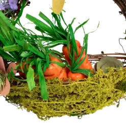 Northlight Artificial Floral Bunny Hanging Easter Basket Decoration - 14.5" -Holiday Decoration Store GUEST 5633bd40 6158 4a56 bb3a d89d56819742