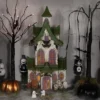 Northlight LED Lighted Haunted House With Skulls Halloween Decoration - 22.75"
