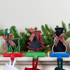 Northlight Reindeer, Tree, And Snowman Chalkboard Christmas Stocking Holders - 7" - Set Of 3 -Holiday Decoration Store GUEST 576d7d63 ea5e 40a1 8c07 538e7c1fed50