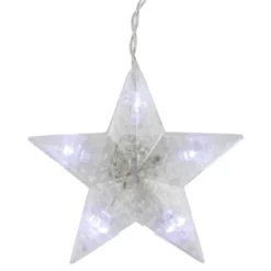 Northlight LED Stars Christmas Icicle Lights - Pure White - 8.25' Clear Wire - 12ct -Holiday Decoration Store GUEST 5875774f 15dc 4460 a4c9 e5a6ef8c8282