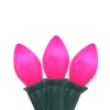 Northlight Opaque C7 Christmas String Lights - Fuscia Pink - 24' Green Wire - 25ct