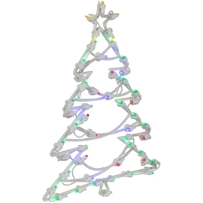 Northlight LED Lighted Christmas Tree Window Silhouette Decoration - 16" - Multicolor Lights 4 Northlight LED Lighted Christmas Tree Window Silhouette Decoration - 16" - Multicolor Lights - Image 4
