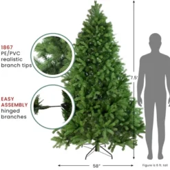 Northlight Real Touch™️ Full Noble Fir Artificial Christmas Tree - Unlit - 7.5' -Holiday Decoration Store GUEST 59346ff3 204c 4395 8cd4 2f87668e3a09