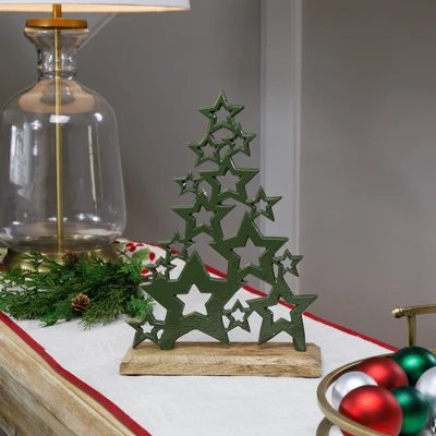 Northlight Tree Of Stars Metal Christmas Decoration - 11" - Green 1 Northlight Tree Of Stars Metal Christmas Decoration - 11" - Green