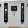 Northlight Trick Or Treat Outdoor Halloween Banners - 19.25" - Black And White - Set Of 3