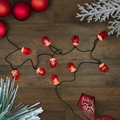 Northlight Snowflake Mitten Christmas Light Set - Clear - 7.5' Green Wire - 10ct 2 Northlight Snowflake Mitten Christmas Light Set - Clear - 7.5' Green Wire - 10ct - Image 2