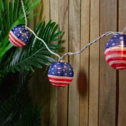 Northlight American Flag Paper Lantern Patriotic Patio Lights - 8.5' - White Wire - 10ct 10 Northlight American Flag Paper Lantern Patriotic Patio Lights - 8.5' - White Wire - 10ct -Holiday Decoration Store GUEST 5a9de58e 6d19 4522 80f4 d03aeaeeb1b1