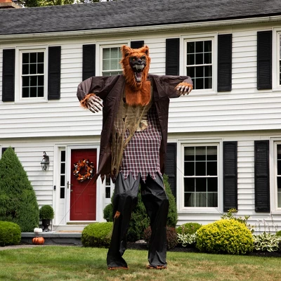Northlight Huge Lighted And Animated Talking Werewolf Commercial Outdoor Halloween Decoration - 12' 2 Northlight Huge Lighted And Animated Talking Werewolf Commercial Outdoor Halloween Decoration - 12' - Image 2