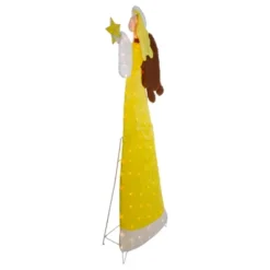 Northlight 72" Lighted 2D Yellow Chenille Angel Outdoor Christmas Decoration -Holiday Decoration Store GUEST 5cd35eb7 4ff3 4bca ac79 fa312aa95922