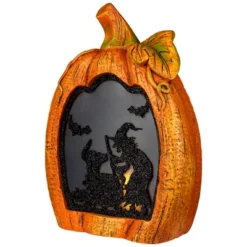 Northlight Witch Stirring Flickering Cauldron Scene Inside Pumpkin Halloween Decoration - 13" - LED Orange Light -Holiday Decoration Store GUEST 5cf19405 5891 4069 bb19 9e8965f50efd