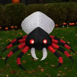 Northlight LED Lighted Inflatable Chill And Thrill Spider Outdoor Halloween Decoration - 4'