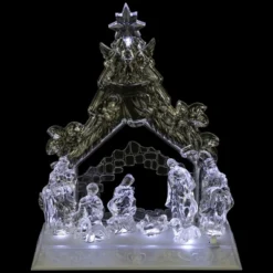 Northlight LED Lighted Nativity Scene In Stable Acrylic Christmas Decoration - 10.75" -Holiday Decoration Store GUEST 5de382de cace 4ad0 9723 58b0ba663213