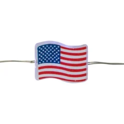 Northlight 20-Count Patriotic Americana USA Flag LED Fairy Lights, 6.25ft, Copper Wire -Holiday Decoration Store GUEST 5ded2a4d a31e 4f3d a209 c6c5702fec69