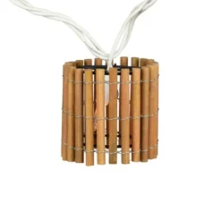Northlight Tropical Bamboo Indoor Outdoor Patio String Light Set - 7.25' White Wire - 10ct -Holiday Decoration Store GUEST 5e0728fe efaf 44bf a0f2 faa2f77a08a8