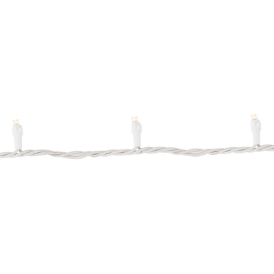 Northlight 50ct Warm White LED Wide Angle Christmas Lights, 16.25ft White Wire 3 Northlight 50ct Warm White LED Wide Angle Christmas Lights, 16.25ft White Wire - Image 3