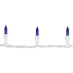Northlight Mini Incandescent Christmas Lights - Blue - 10' White Wire - 50ct -Holiday Decoration Store GUEST 5fd6cb38 f9a6 4123 b50d a49a5a34f064 1