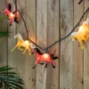 Northlight Horse Indoor Outdoor Patio Light Set - 6' Green Wire - 10ct