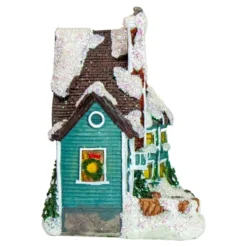 Northlight LED Lighted Snowy House Christmas Village Decoration - 5.5" - Green -Holiday Decoration Store GUEST 61f382c7 41de 408c 94a5 f0d109f748a0