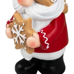 Northlight Gnome Holding Gingerbread Snowflake Cookie Christmas Decoration - 11.5" - Red -Holiday Decoration Store GUEST 623a4784 2503 4093 bc5c fa874b7cc7b5
