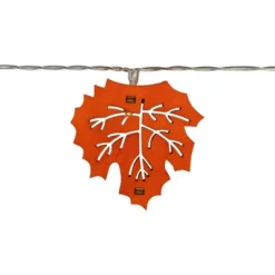 Northlight LED Maple Leaves Fall Harvest Fairy Lights - 4.5 Ft Silver Wire - 10ct -Holiday Decoration Store GUEST 6334b4ed 45c6 4ea7 8b0c 1c1ffa104680