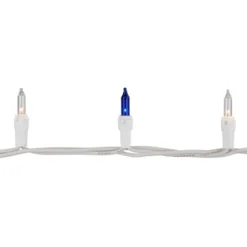 Northlight Mini Incandescent Christmas Lights - Blue And Clear - 10' White Wire - 50ct -Holiday Decoration Store GUEST 636b9474 44a8 4fdf 9b7e e88158a96b92 1