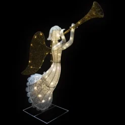 Northlight Lighted Glittered Trumpeting Angel Outdoor Christmas Decoration - 48" - Clear Lights -Holiday Decoration Store GUEST 63a055a2 7a3c 4be3 aff7 dd71625179c3