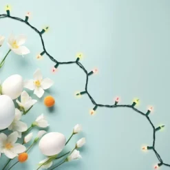 Northlight Mini Easter Light Set - Pastel Multi-Color - 7' Green Wire - 35ct