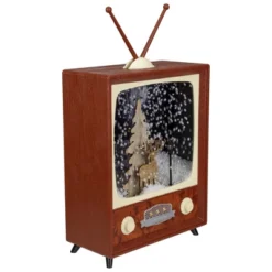 Northlight LED Lighted Musical Snowing Reindeer TV Set Christmas Decoration - 12" 8 Northlight LED Lighted Musical Snowing Reindeer TV Set Christmas Decoration - 12" -Holiday Decoration Store GUEST 64691cd4 e210 40cb aaef 46ff5527bfb9