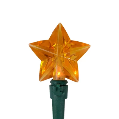 Northlight LED Star Shaped Indoor Outdoor Patio Light Set - MultiColor - 4.5' Green Wire - 20ct 3 Northlight LED Star Shaped Indoor Outdoor Patio Light Set - MultiColor - 4.5' Green Wire - 20ct - Image 3