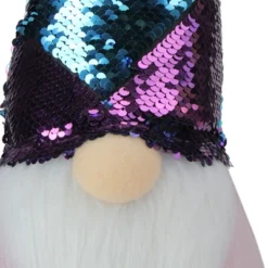 Northlight Gnome With Flip Sequin Hat Christmas Decoration - 17.5" - Purple And Blue -Holiday Decoration Store GUEST 66292383 4007 4fc0 ae8a d7bc7783eca7