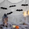 Northlight Tattered Gauze And Bats Halloween Decoration Kit - 9.75'