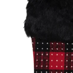 Northlight 21.5" Red And Black Plaid With Dots And Faux Fur Cuff Christmas Stocking 5 Northlight 21.5" Red And Black Plaid With Dots And Faux Fur Cuff Christmas Stocking -Holiday Decoration Store GUEST 67d786d9 4fb4 4f09 a1c0 103c930bc3e5