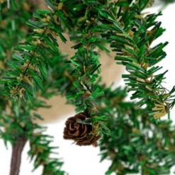 Northlight Medium Artificial Christmas Tree With Pine Cones In Burlap Base - 4' - Unlit -Holiday Decoration Store GUEST 6845dcca 94a1 47bc b778 2367faf30f8a