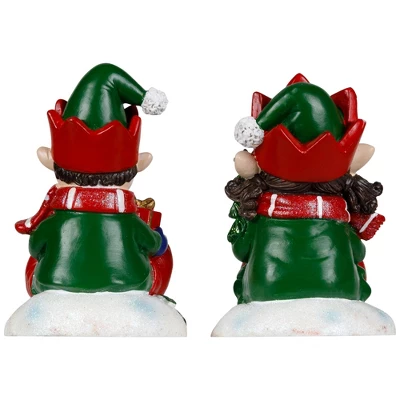 Northlight Festive Elves Christmas Stocking Holders - 5" - Set Of 2 5 Northlight Festive Elves Christmas Stocking Holders - 5" - Set Of 2 - Image 5