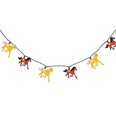 Northlight Horse Indoor Outdoor Patio Light Set - 6' Green Wire - 10ct 3 Northlight Horse Indoor Outdoor Patio Light Set - 6' Green Wire - 10ct - Image 3