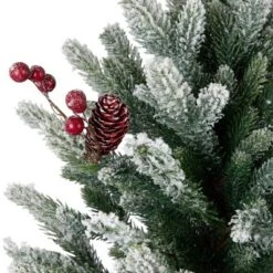 Northlight Real Touch™️ Potted Flocked Mini Fir Pine Artificial Christmas Tree - 25" - Unlit -Holiday Decoration Store GUEST 6a6c675c 5be5 4325 a6e7 af6adb9f0318