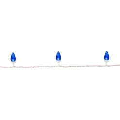 Northlight LED C7 Christmas Lights - Blue - 16' - White Wire - 25ct -Holiday Decoration Store GUEST 6ba64a49 867b 40ee bdfc 385820a0f006