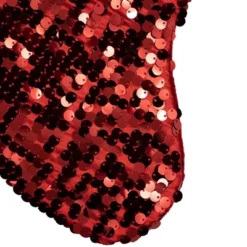 Northlight 19" Shiny Metallic Red Sequined Christmas Stocking With Velveteen Cuff -Holiday Decoration Store GUEST 6d3bad5d 8d45 4d34 9b35 a2a4967c0758