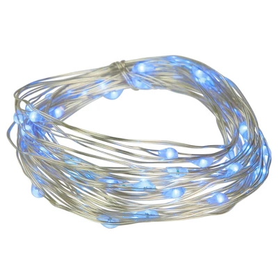 Northlight 50-Count Blue LED Micro Fairy Christmas Lights - 16ft, Copper Wire 1 Northlight 50-Count Blue LED Micro Fairy Christmas Lights - 16ft, Copper Wire